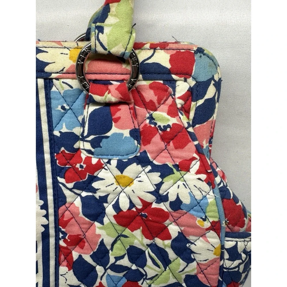 Vera Bradley Summer Cottage-Frame Bag-Large Purse‎ Handbag, Floral